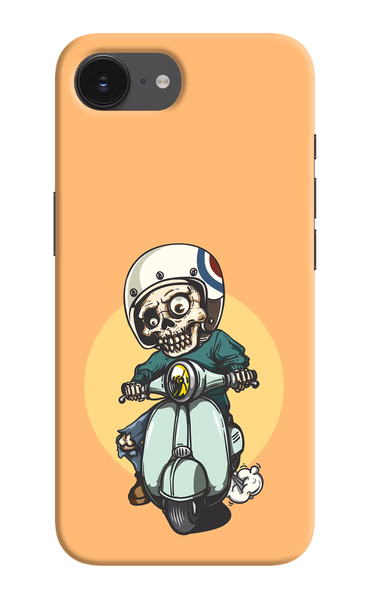 Undead Biker iPhone 16e Hard Case Back Cover by Casekaro