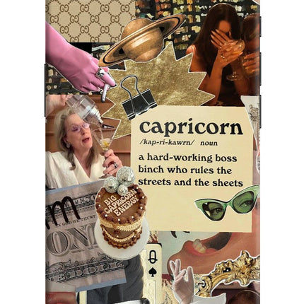 Capricorn Zodiac iPhone 16e Hard Case Back Cover by Casekaro