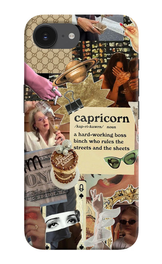 Capricorn Zodiac iPhone 16e Hard Case Back Cover by Casekaro