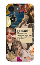 Gemini Zodiac iPhone 16e Hard Case Back Cover by Casekaro