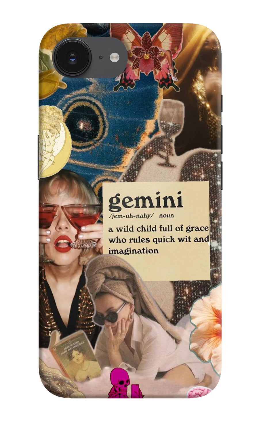Gemini Zodiac iPhone 16e Back Cover, Hard case