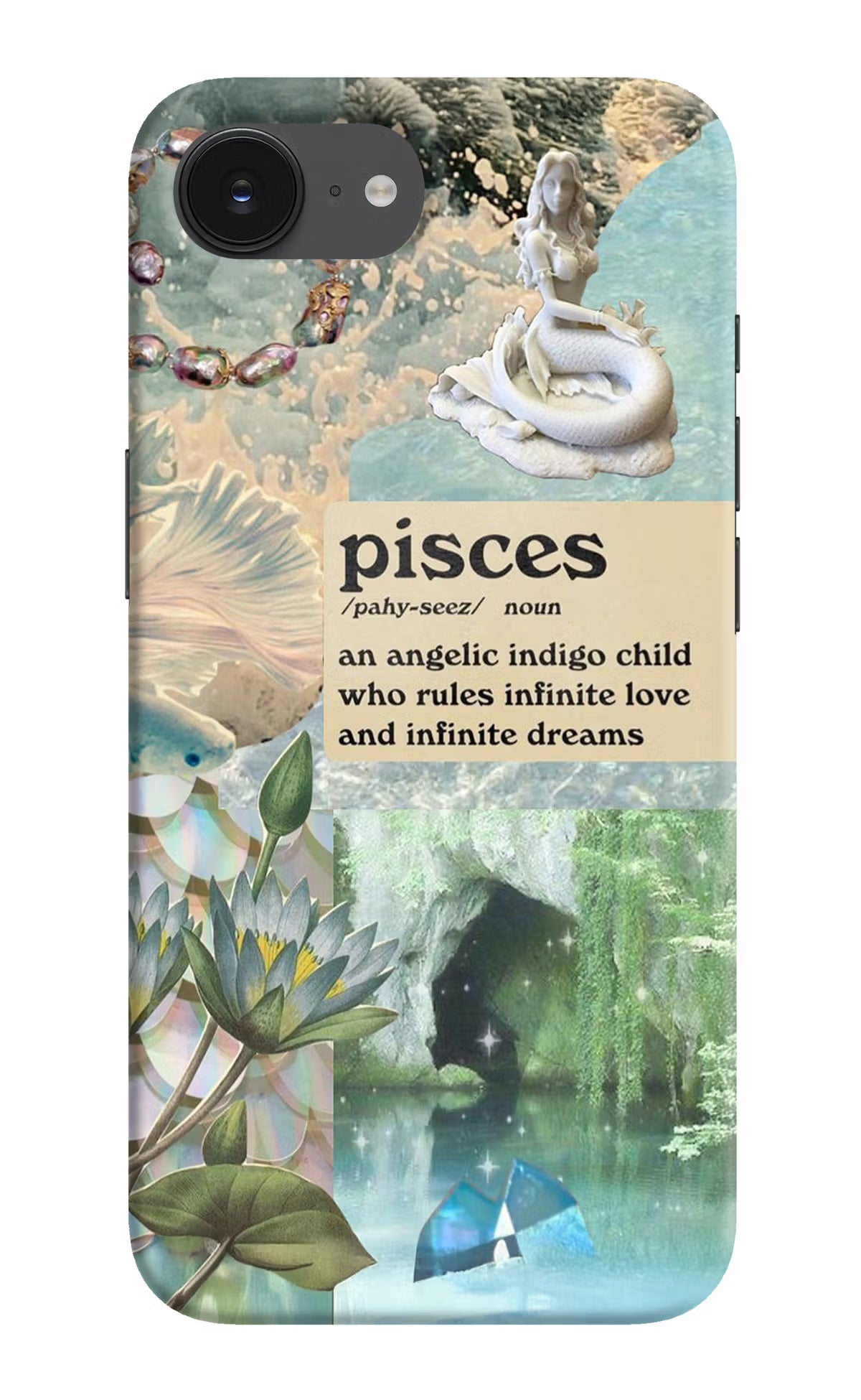 Pisces Zodiac iPhone 16e Hard Case Back Cover by Casekaro