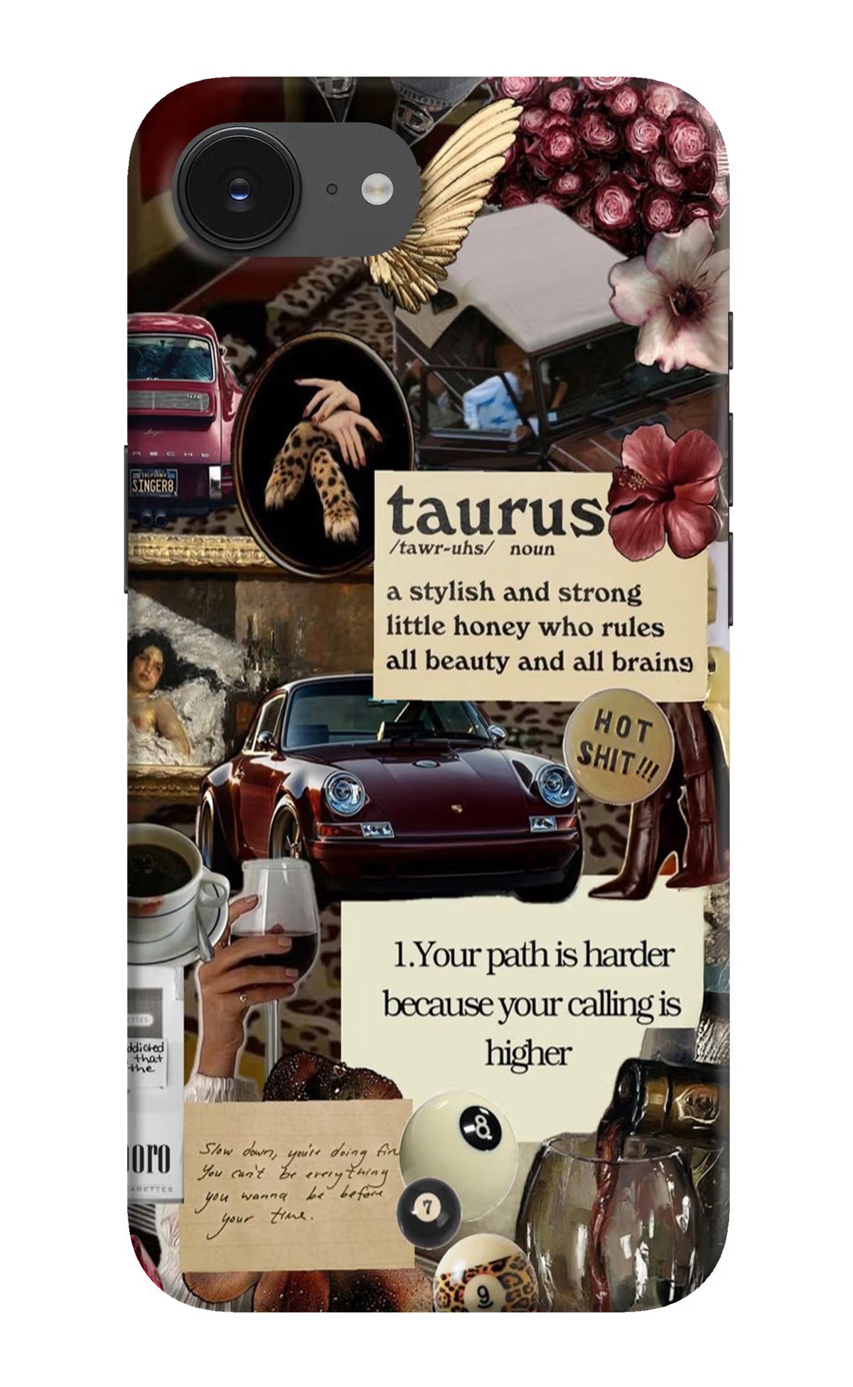 Taurus Zodiac iPhone 16e Hard Case Back Cover by Casekaro