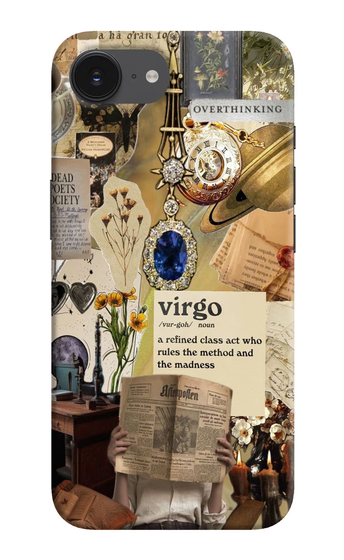 Virgo Zodiac iPhone 16e Hard Case Back Cover by Casekaro