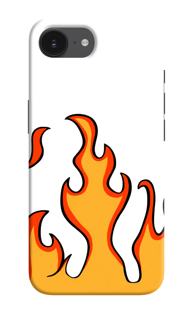 Fired Up – White iPhone 16e Hard Case Back Cover by Casekaro