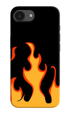 Fired Up – Black iPhone 16e Hard Case Back Cover by Casekaro