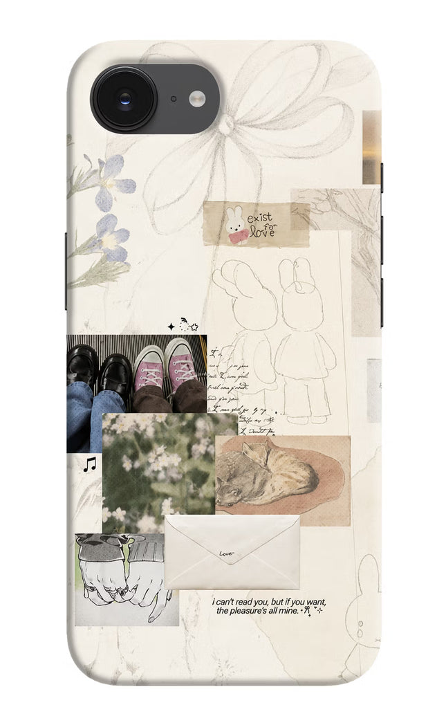 Soft Aesthetic iPhone 16e Hard Case Back Cover by Casekaro