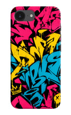 Graffiti Vibe iPhone 16e Hard Case Back Cover by Casekaro