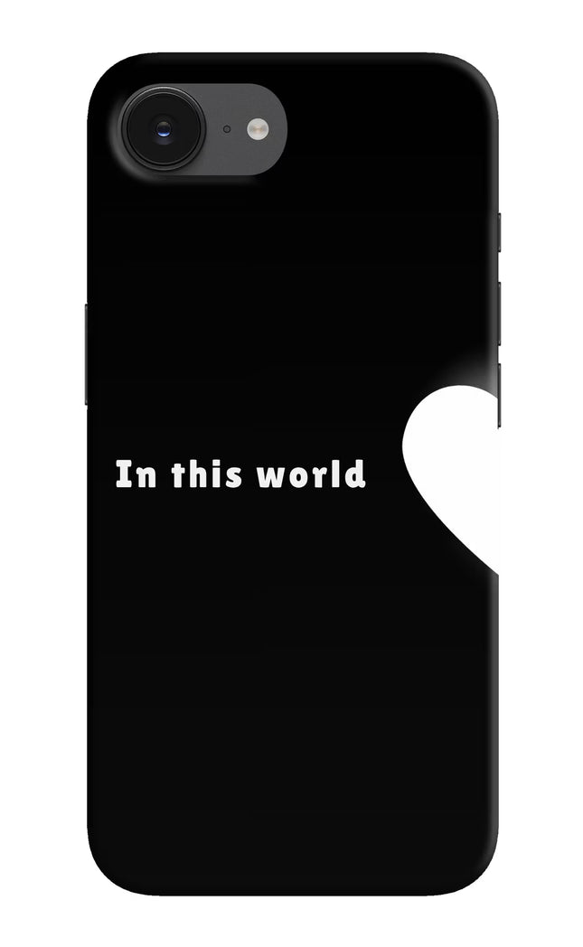 This World iPhone 16e Hard Case Back Cover by Casekaro
