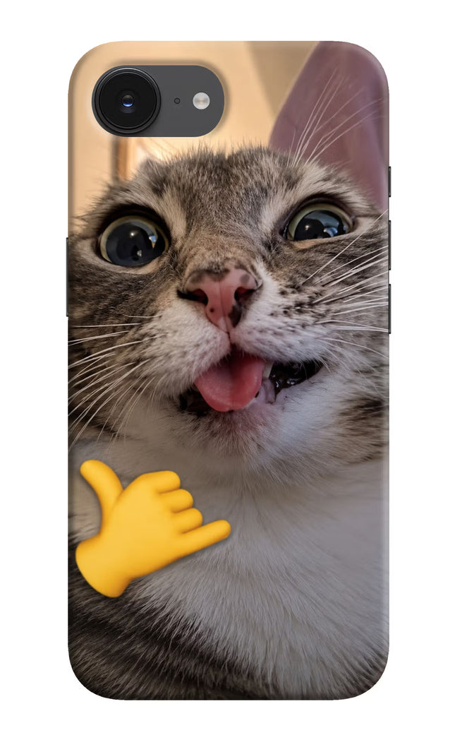 Silly Cat Call iPhone 16e Hard Case Back Cover by Casekaro