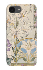 White Lily iPhone 16e Hard Case Back Cover by Casekaro