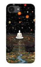 Space Monk iPhone 16e Hard Case Back Cover by Casekaro
