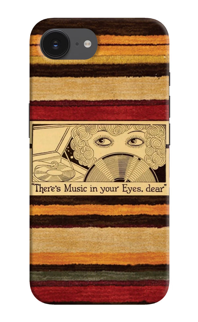 Vinyl Stripes iPhone 16e Hard Case Back Cover by Casekaro