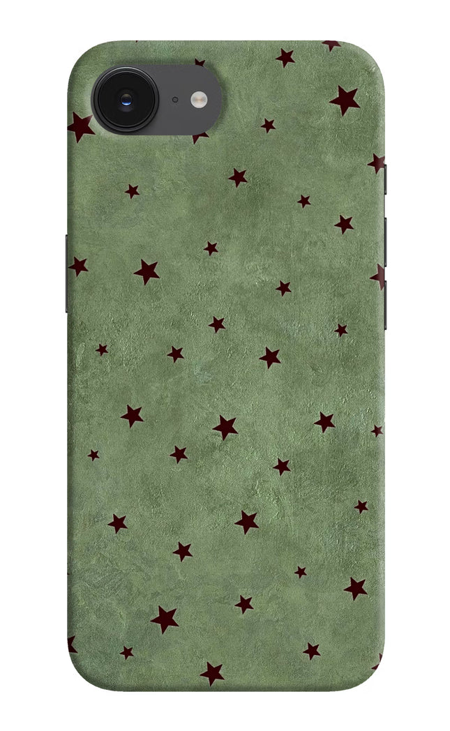 Green Stars iPhone 16e Hard Case Back Cover by Casekaro