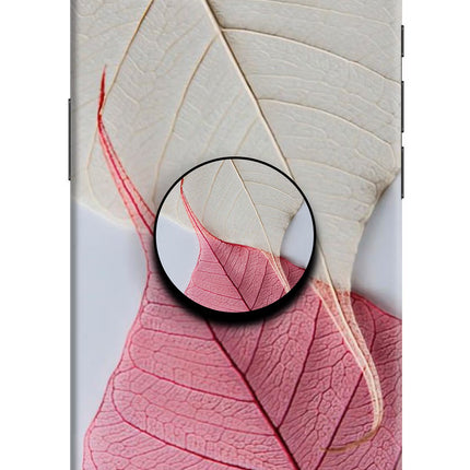 White Pink Leaf iPhone 16e Pop Case by Casekaro