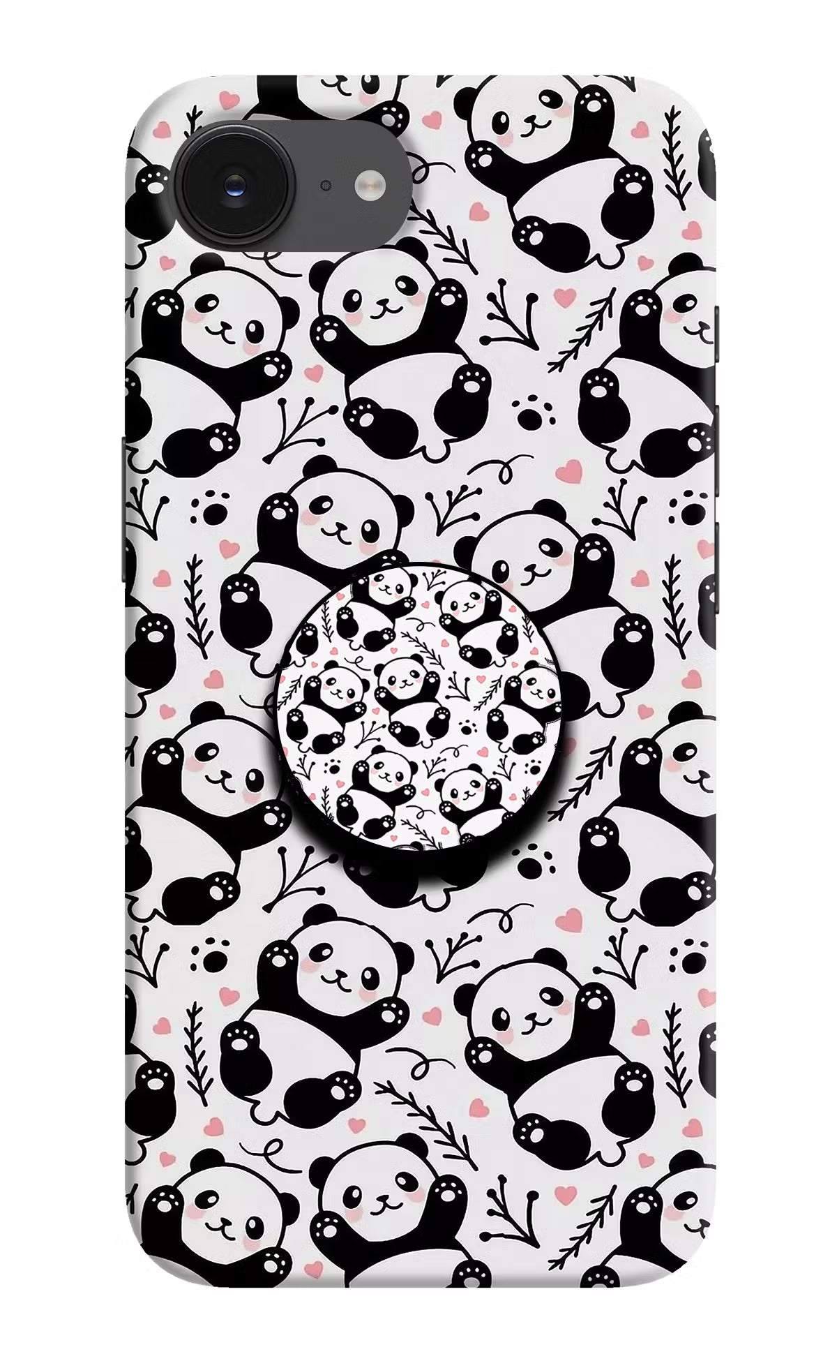 Cute Panda iPhone 16e Pop Case by Casekaro