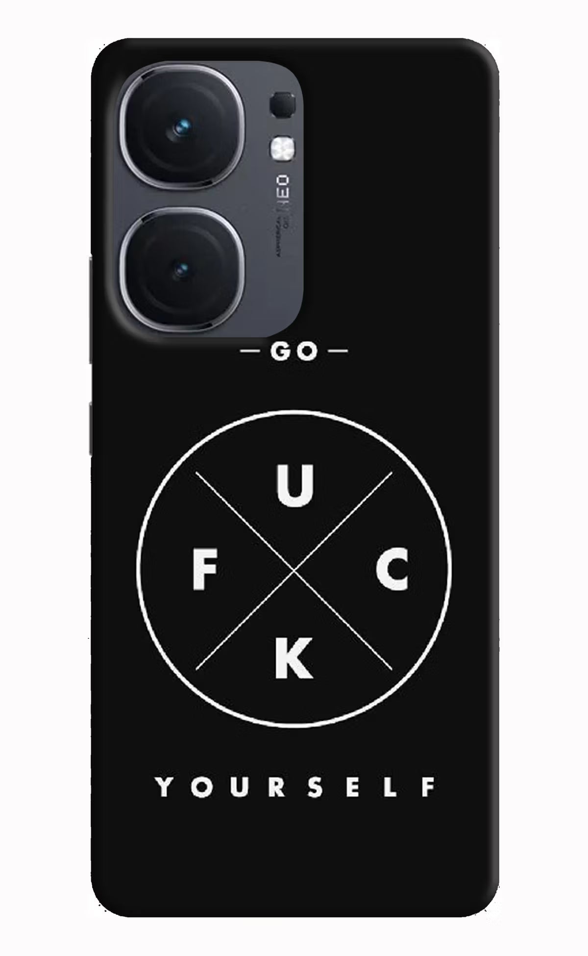 Go Fuck Yourself IQOO Neo9 Pro Hard Case Back Cover by Casekaro