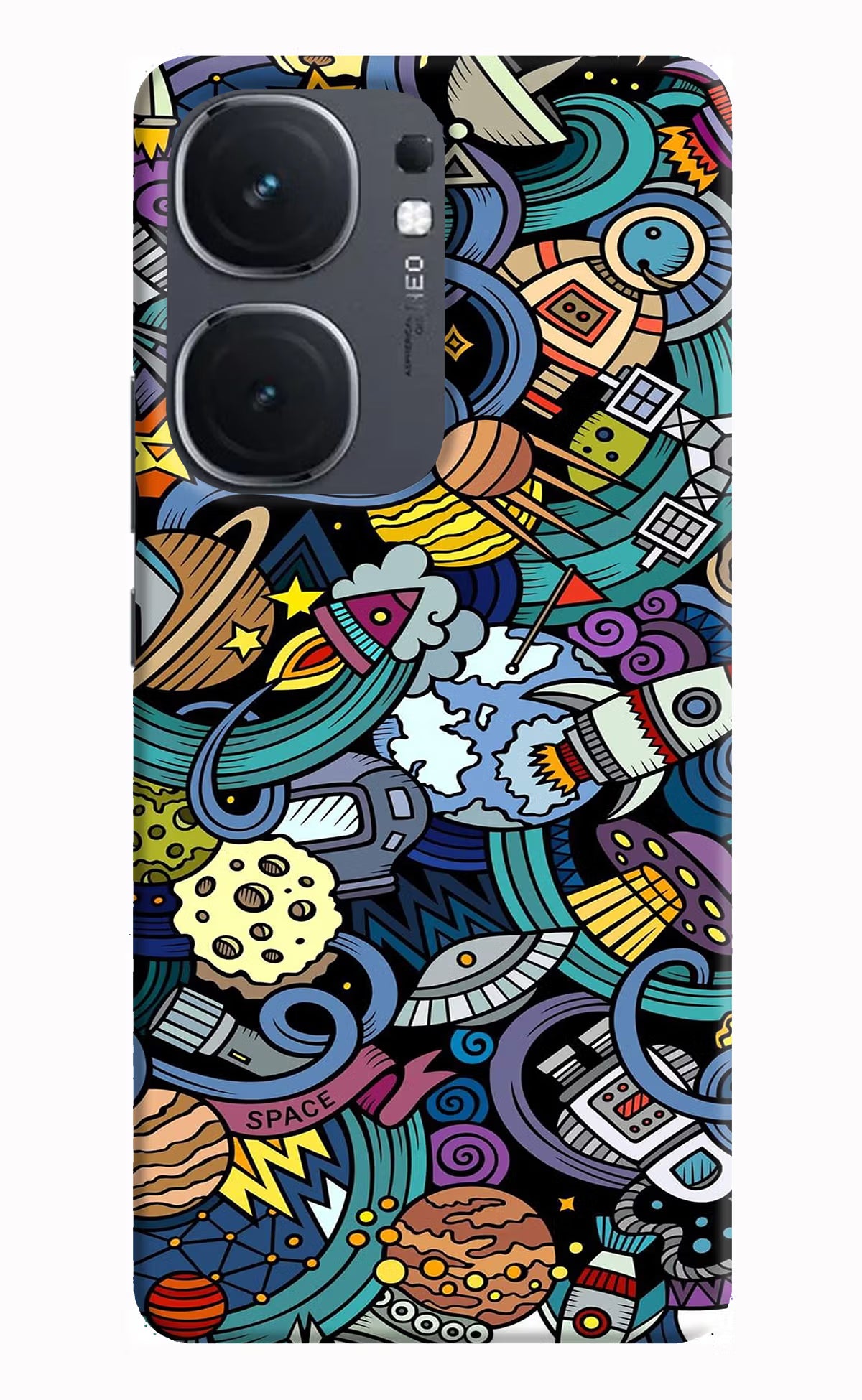 Space Abstract IQOO Neo9 Pro Hard Case Back Cover by Casekaro