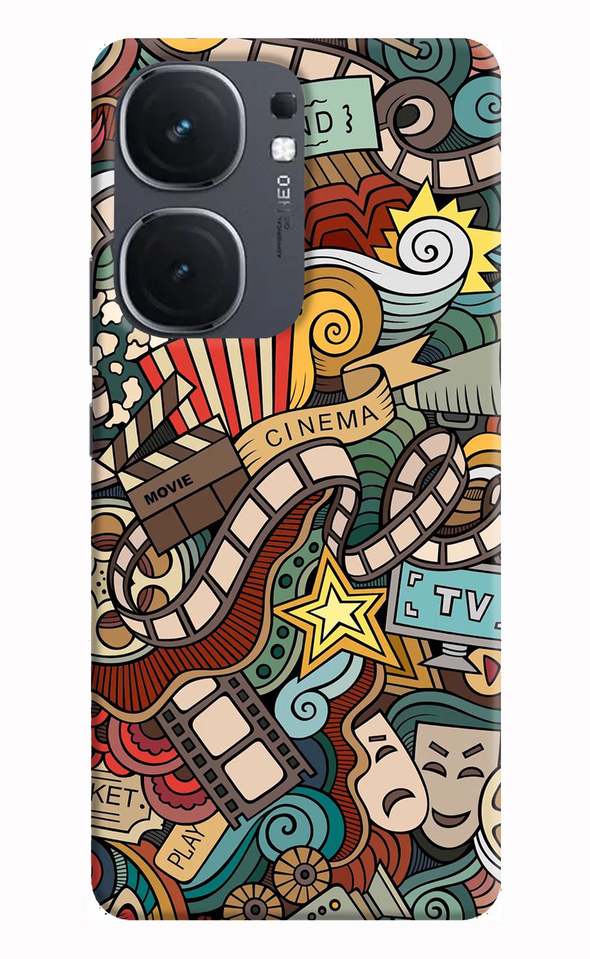 Cinema Abstract IQOO Neo9 Pro Hard Case Back Cover by Casekaro