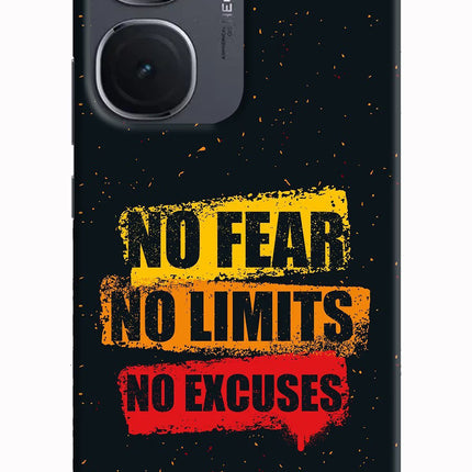 No Fear No Limits No Excuse IQOO Neo9 Pro Hard Case Back Cover by Casekaro