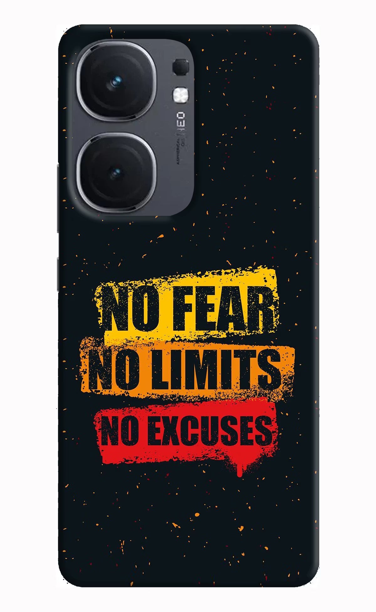 No Fear No Limits No Excuse IQOO Neo9 Pro Hard Case Back Cover by Casekaro