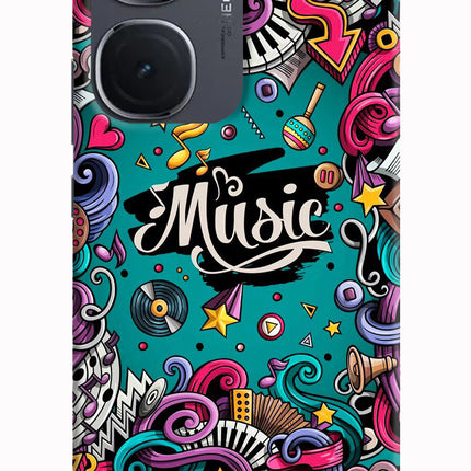 Music Graffiti IQOO Neo9 Pro Hard Case Back Cover by Casekaro