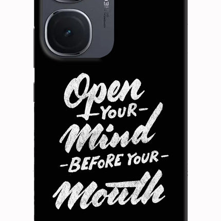 Open Your Mind Before Your Mouth IQOO Neo9 Pro Hard Case Back Cover by Casekaro