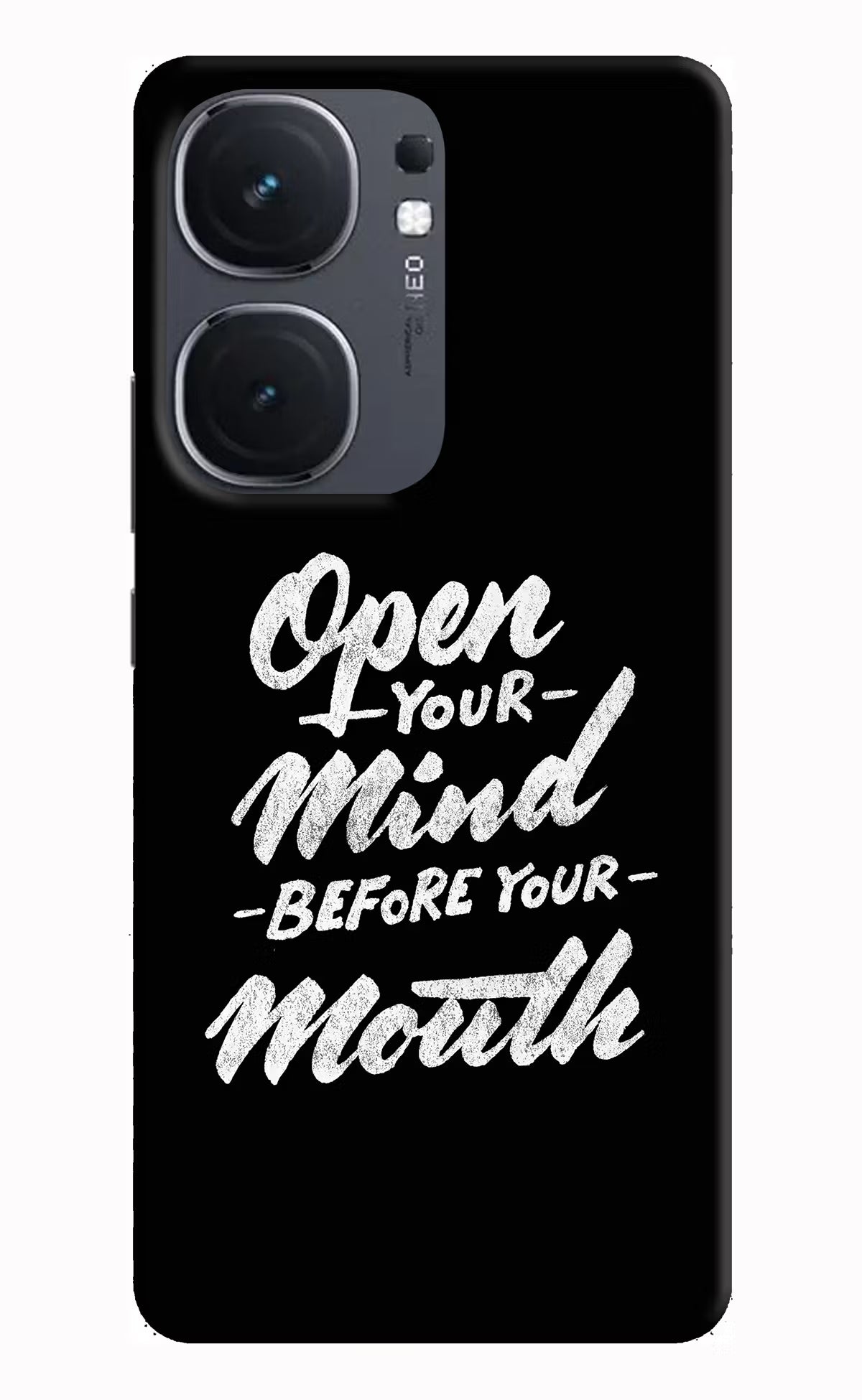 Open Your Mind Before Your Mouth IQOO Neo9 Pro Hard Case Back Cover by Casekaro