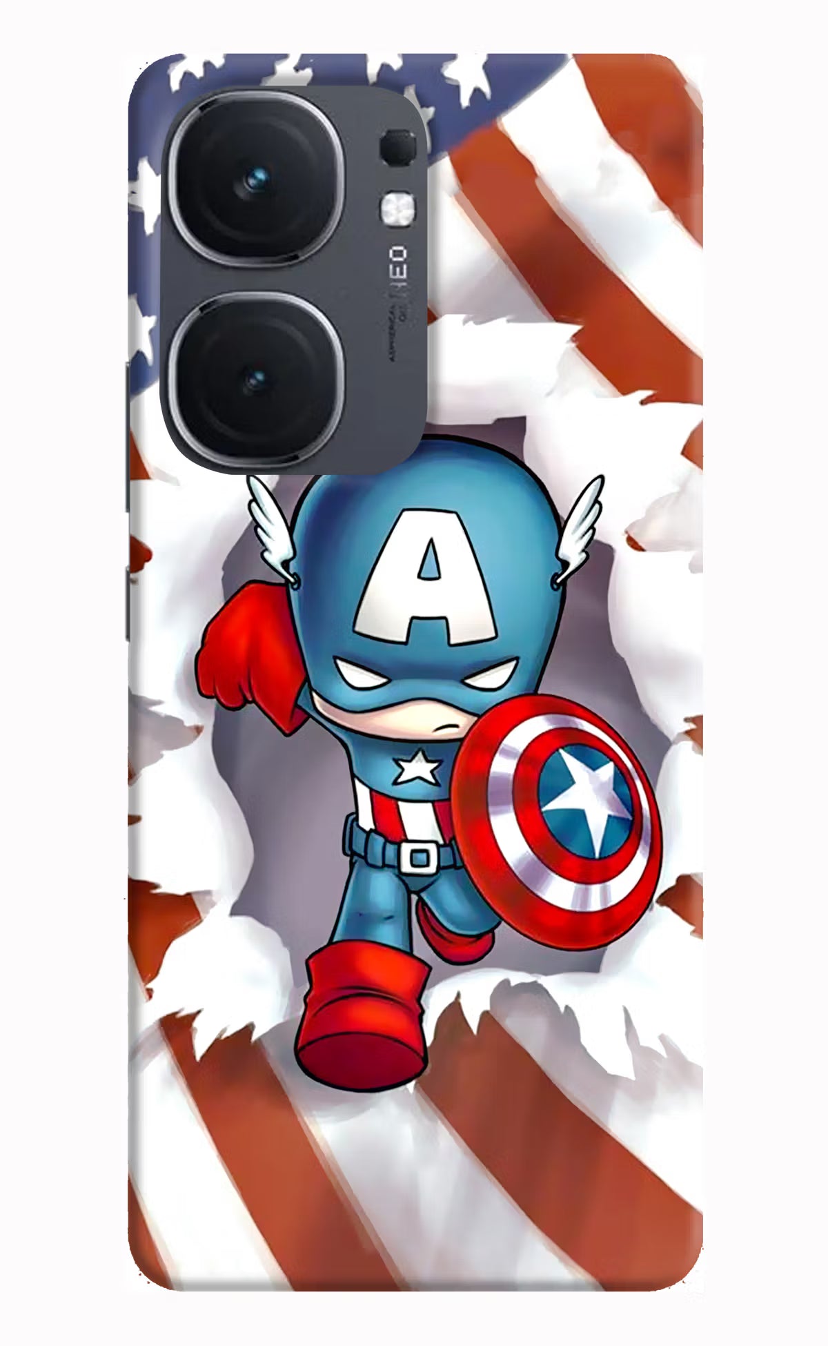 Captain America IQOO Neo9 Pro Hard Case Back Cover by Casekaro