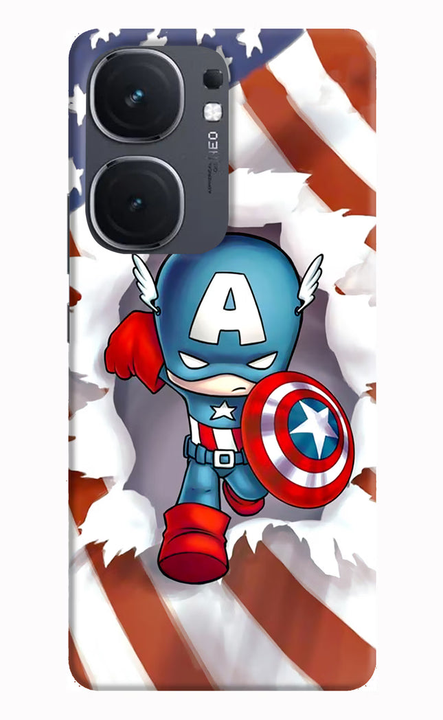 Captain America IQOO Neo9 Pro Hard Case Back Cover by Casekaro