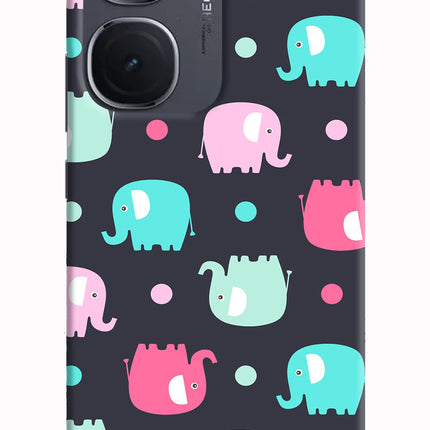 Elephants IQOO Neo9 Pro Hard Case Back Cover by Casekaro