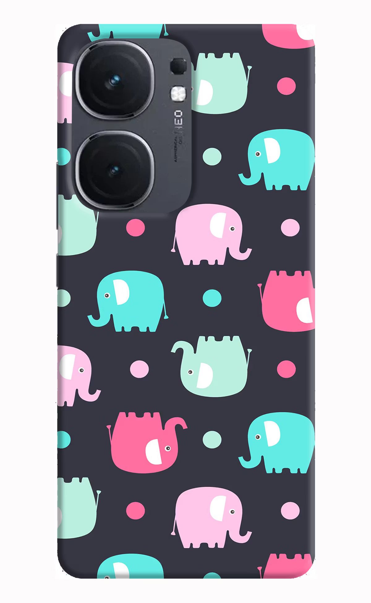 Elephants IQOO Neo9 Pro Hard Case Back Cover by Casekaro