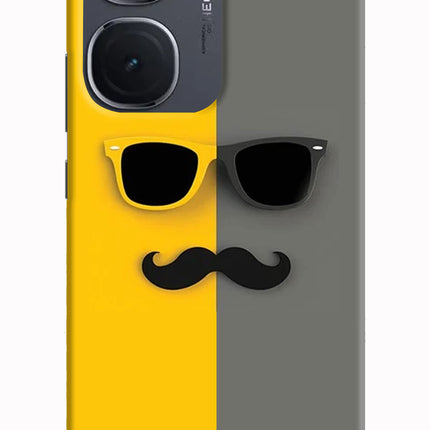 Sunglasses with Mustache IQOO Neo9 Pro Hard Case Back Cover by Casekaro