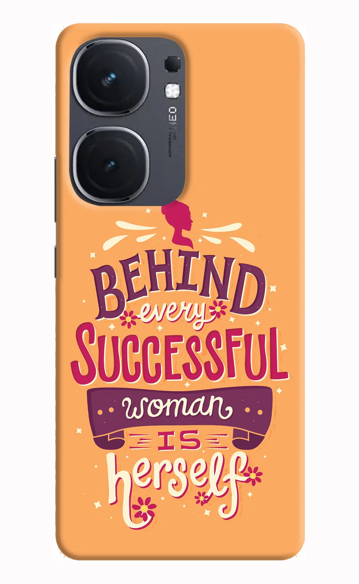 Behind Every Successful Woman There Is Herself IQOO Neo9 Pro Hard Case Back Cover by Casekaro