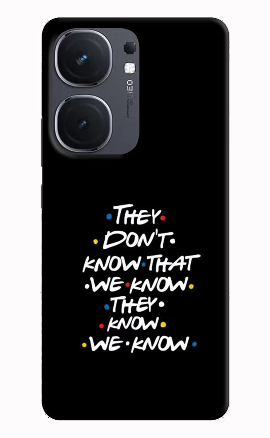 FRIENDS Dialogue IQOO Neo9 Pro Hard Case Back Cover by Casekaro