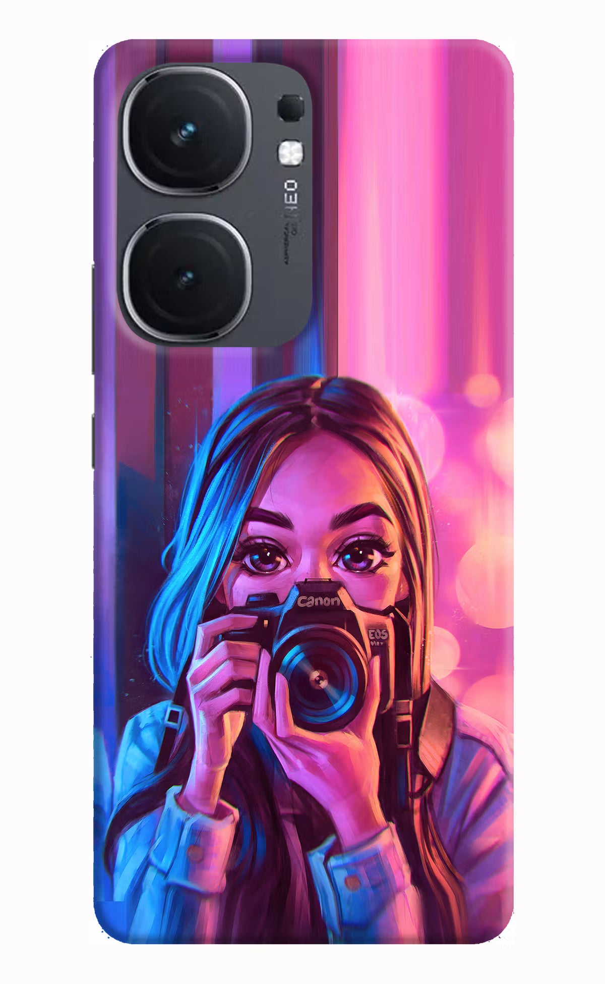 Girl Photographer IQOO Neo9 Pro Hard Case Back Cover by Casekaro
