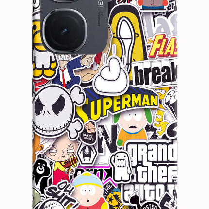Sticker Bomb IQOO Neo9 Pro Hard Case Back Cover by Casekaro