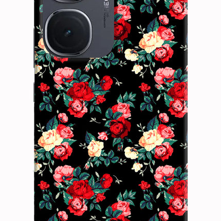 Rose Pattern IQOO Neo9 Pro Hard Case Back Cover by Casekaro
