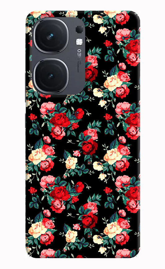 Rose Pattern IQOO Neo9 Pro Hard Case Back Cover by Casekaro
