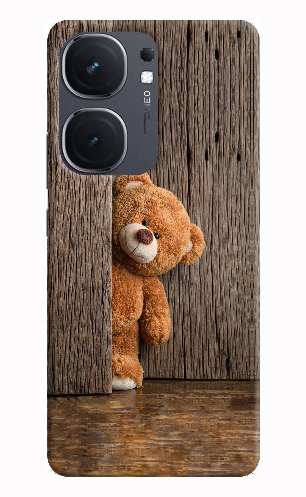 Teddy Wooden IQOO Neo9 Pro Hard Case Back Cover by Casekaro