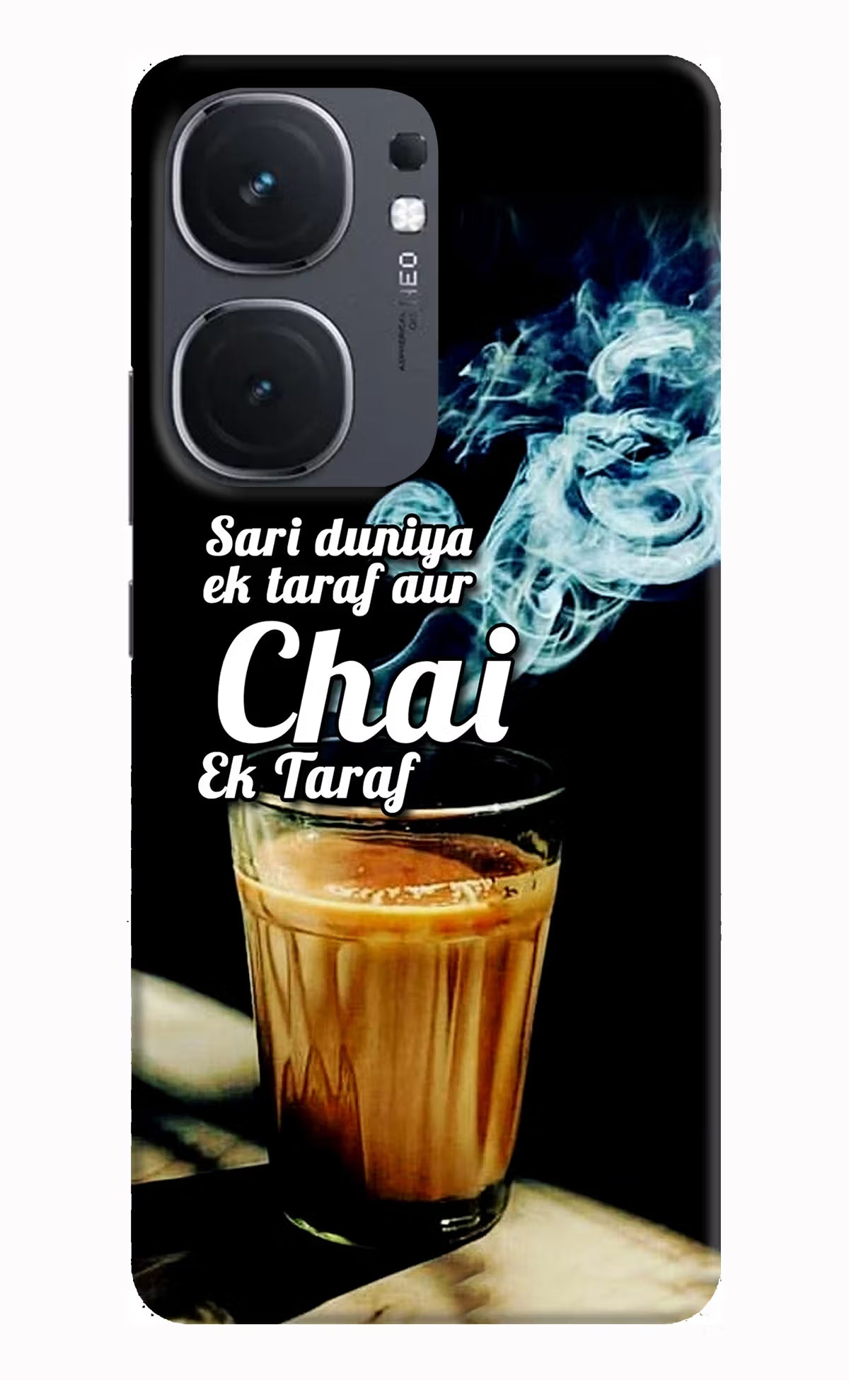 Chai Ek Taraf Quote IQOO Neo9 Pro Hard Case Back Cover by Casekaro