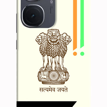 Satyamev Jayate Brown Logo IQOO Neo9 Pro Hard Case Back Cover by Casekaro