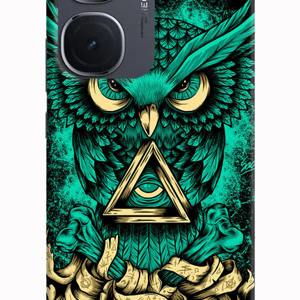 Green Owl IQOO Neo9 Pro Hard Case Back Cover by Casekaro