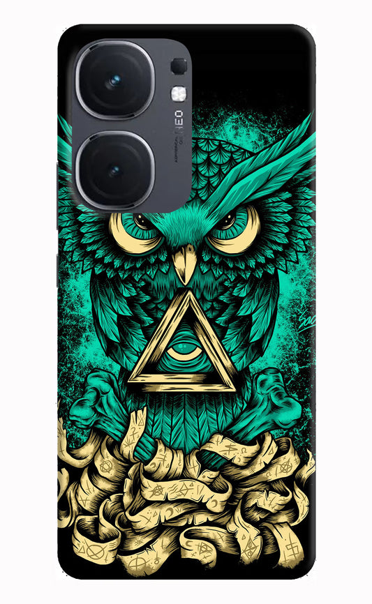 Green Owl IQOO Neo9 Pro Hard Case Back Cover by Casekaro
