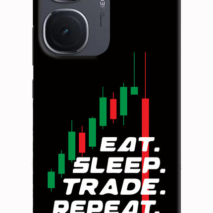 Eat Sleep Trade Repeat IQOO Neo9 Pro Hard Case Back Cover by Casekaro