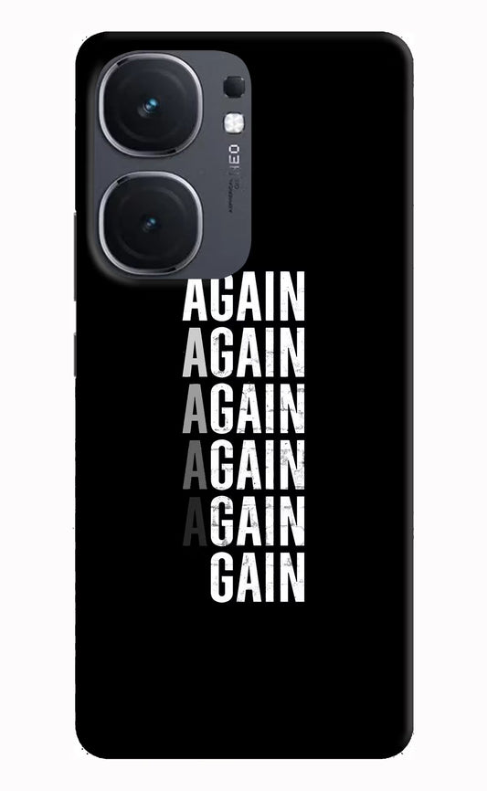 Again Again Gain IQOO Neo9 Pro Hard Case Back Cover by Casekaro