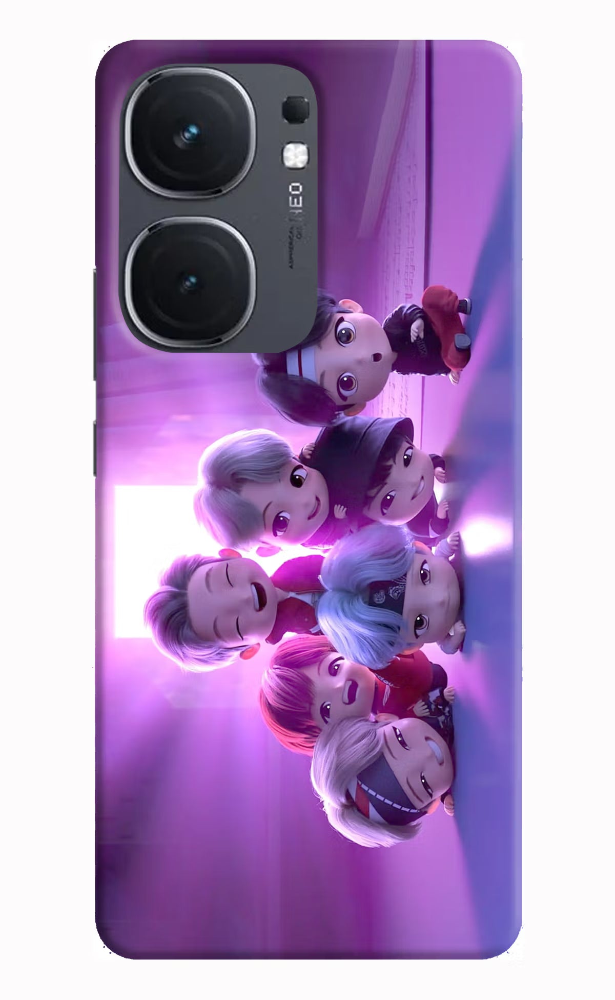 BTS Chibi IQOO Neo9 Pro Hard Case Back Cover by Casekaro