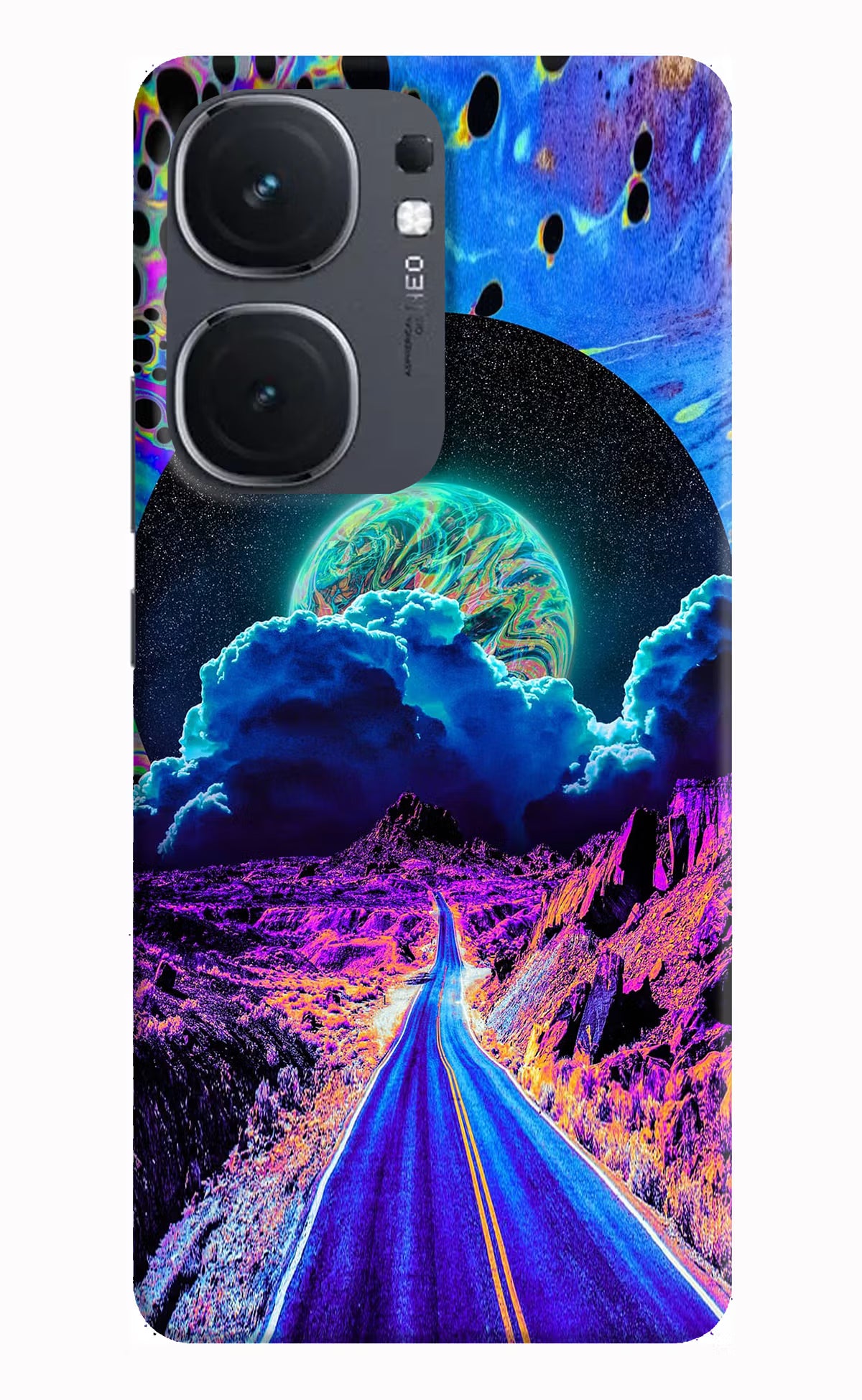 Psychedelic Painting IQOO Neo9 Pro Hard Case Back Cover by Casekaro