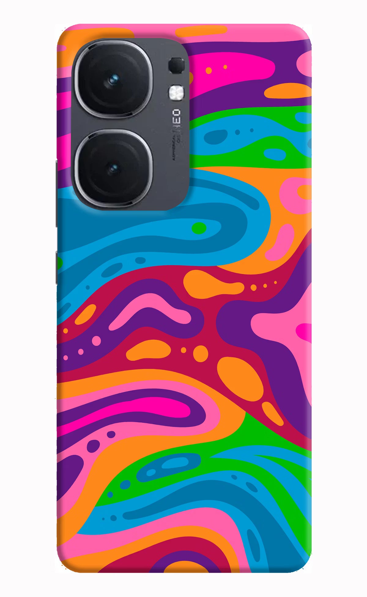 Trippy Pattern IQOO Neo9 Pro Hard Case Back Cover by Casekaro