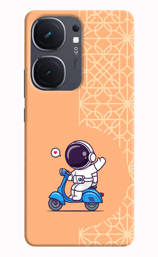 Cute Astronaut Riding IQOO Neo9 Pro Hard Case Back Cover by Casekaro